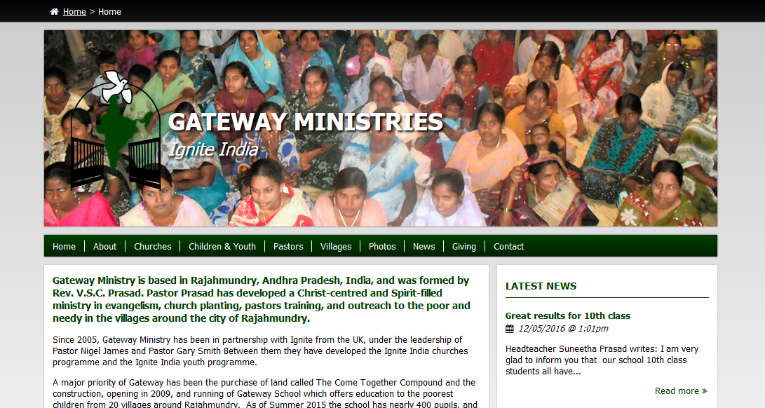 Gateway Ministries - Ignite India Website Preview