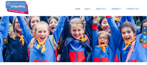 5th Tiverton Guides Website preview